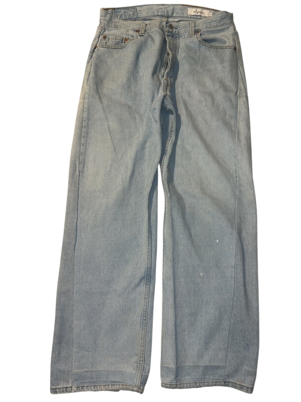 Ali grace-Vintage Barrel Wide Leg Jeans in Light Medium Wash